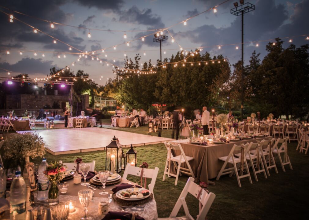 Hold the ceremony and reception in the same place